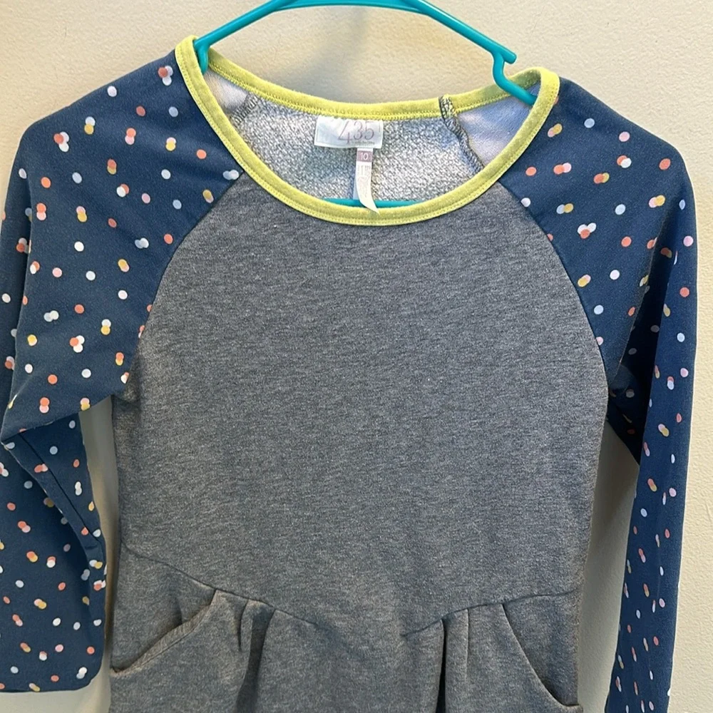 Matilda Jane “Weekend” sweatshirt dress girls kids size 10